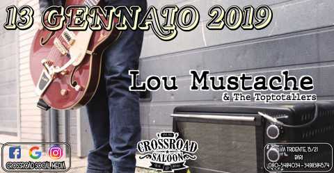 Bari, al Crossroad Saloon concerto di Lou Mustache & The Toptotallers